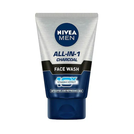 Nivea Face Wash Men All In 1 Charcoal 